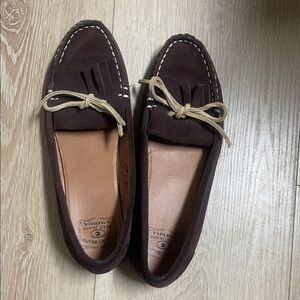 Lucky Brand Dark Brown Suede Moccasins